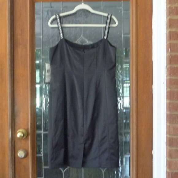 VINTAGE SIZE 12 BLACK COCKTAIL DRESS - Picture 8 of 12